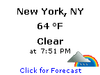 Click for New York, New York Forecast